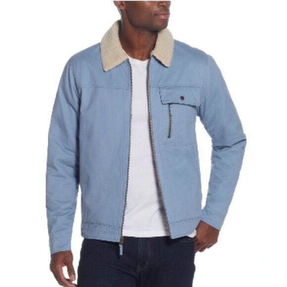 Weatherproof Vintage Men's Sherpa Lining Trucker Jacket - Moonlight L - Picture 4 of 10